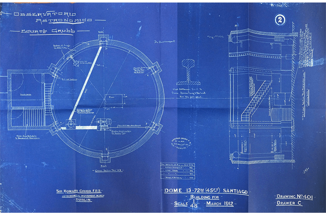 Plano Cúpula Observatorio Astronómico - Tesis Antonia Cabezón - 2016