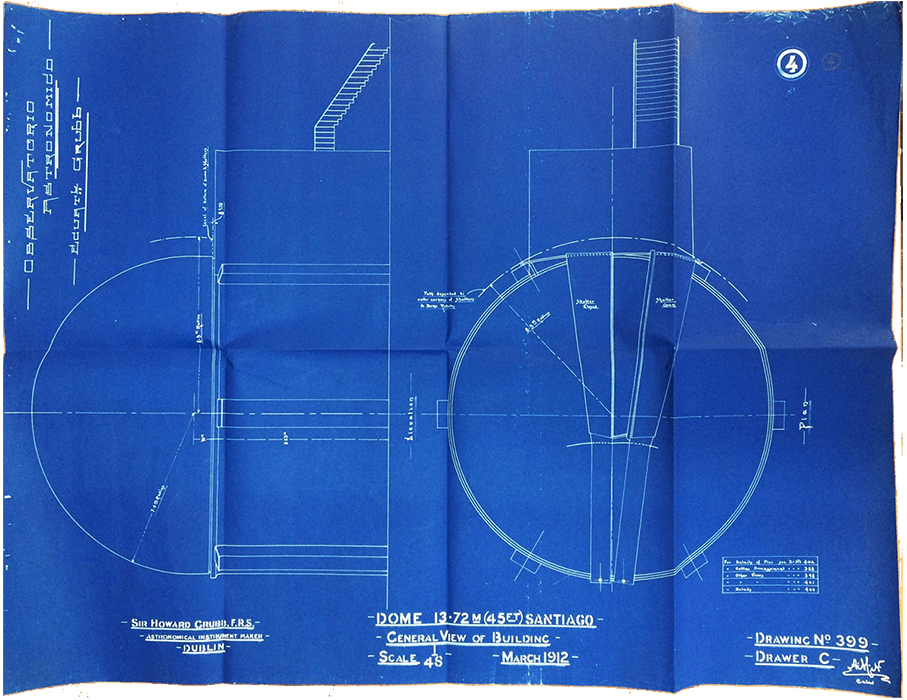 Plano Cúpula Observatorio Astronómico - Tesis Antonia Cabezón - 2016